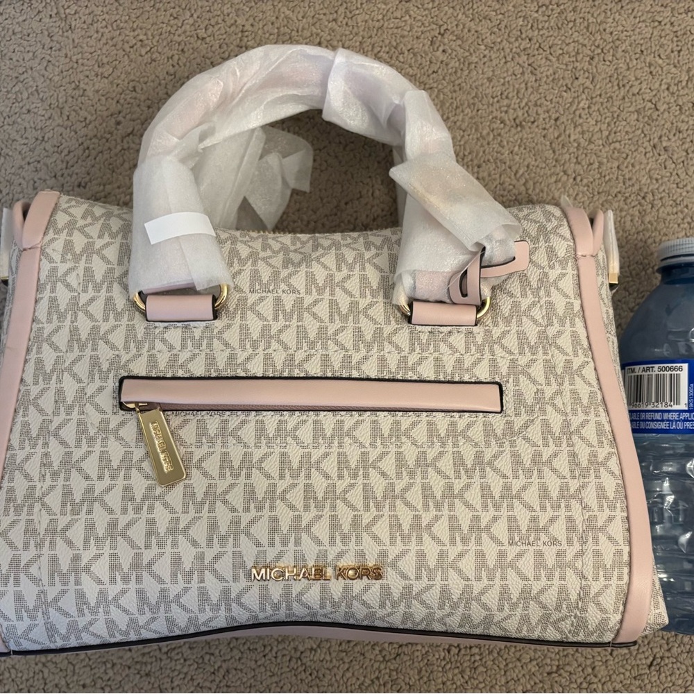 Michael Kors Beige and Pink Women's Sachel